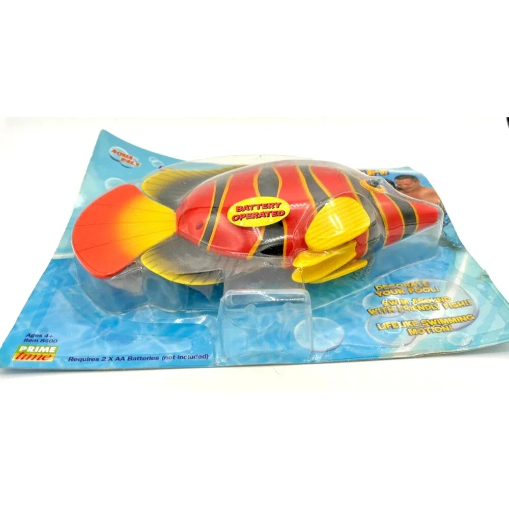 Aqua Pals Tropical Fish Pool Toy Battery Operated NOS 2002 Interactive Play 8400